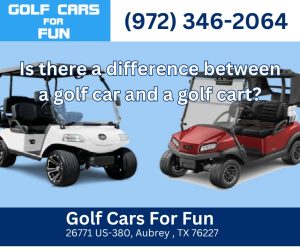 Is there a difference between a golf car and a golf cart?