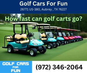 How fast can golf carts go?