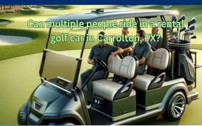 Can multiple people ride in a rental golf car in Carrolton, TX?