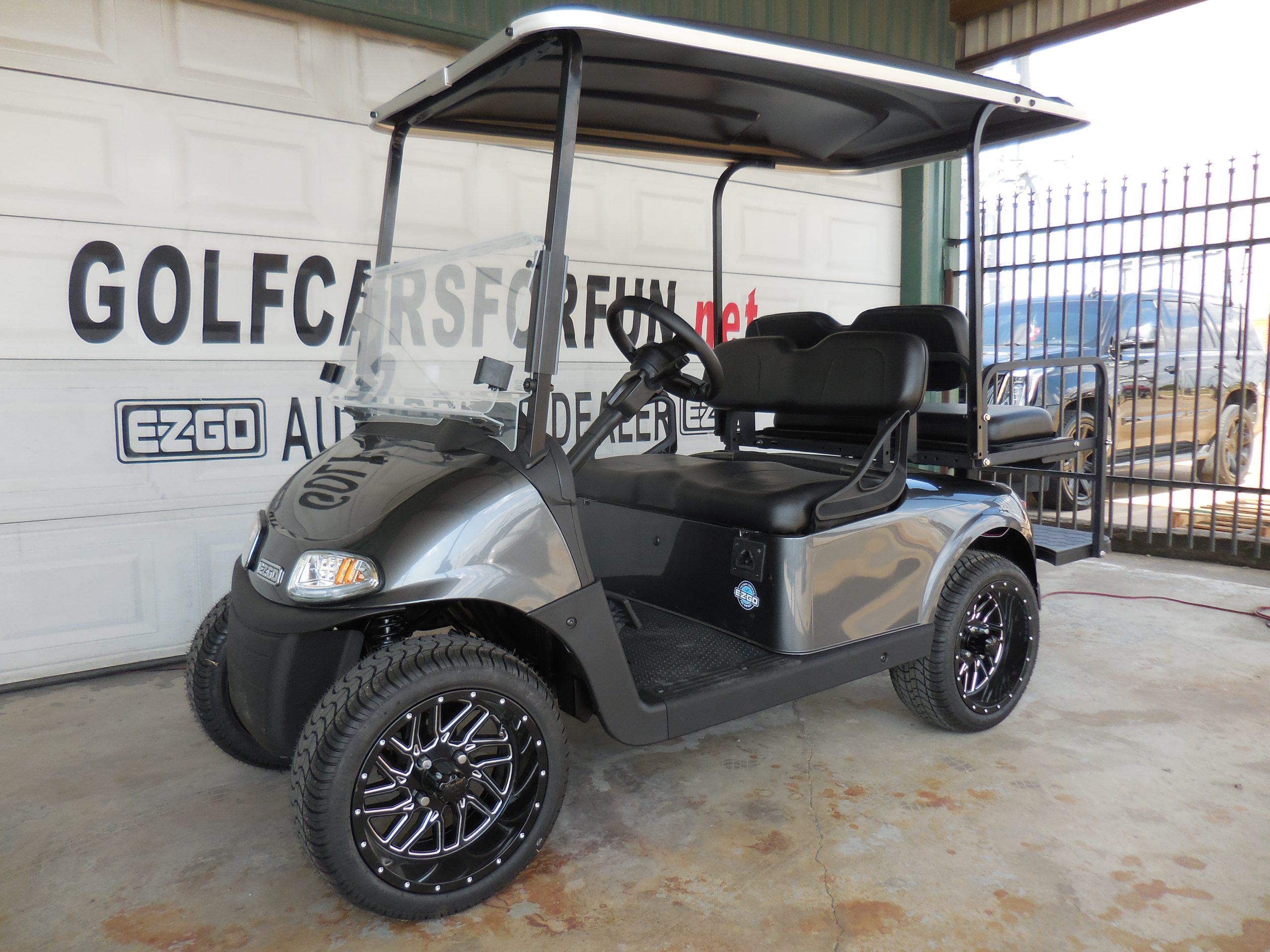 2021 EZGO Lithium RXV 4-Passenger Factory Certified Pre-Owned - Charcoal Gray - Image 2