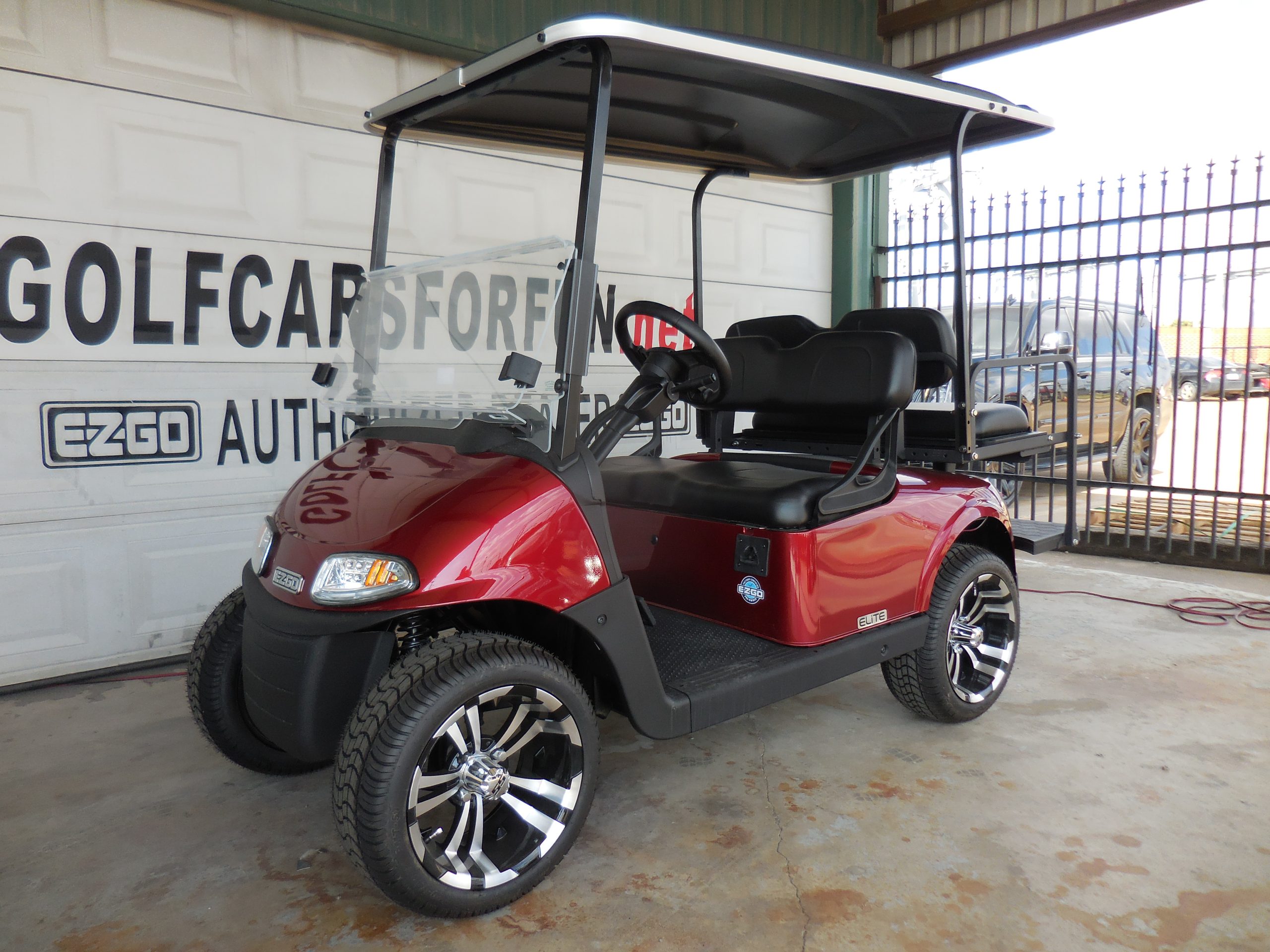 2021 EZGO Lithium RXV 4-Passenger Factory Certified Pre-Owned - Inferno Red - Image 2
