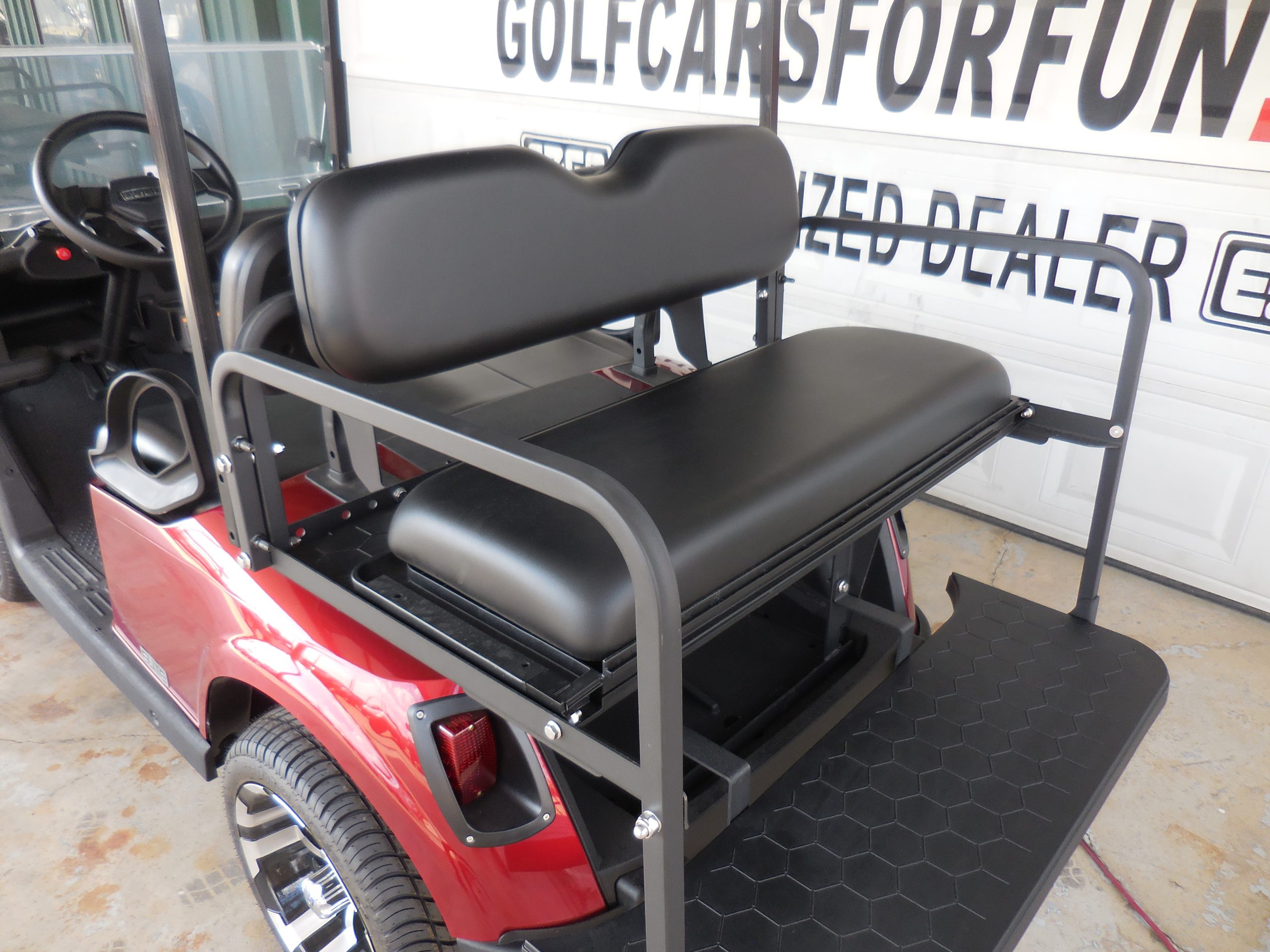 2021 EZGO Lithium RXV 4-Passenger Factory Certified Pre-Owned - Inferno Red - Image 5