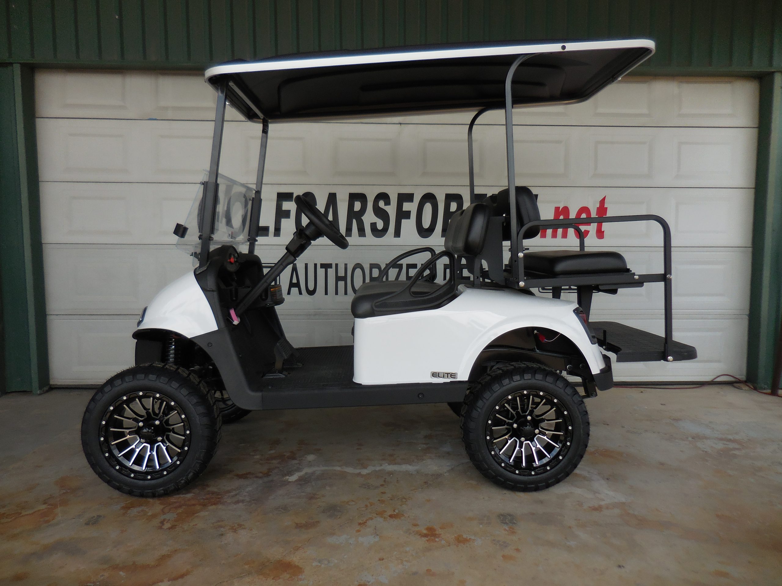 2021 EZGO Lithium RXV 4-Passenger Factory Certified Pre-Owned - White Lifted