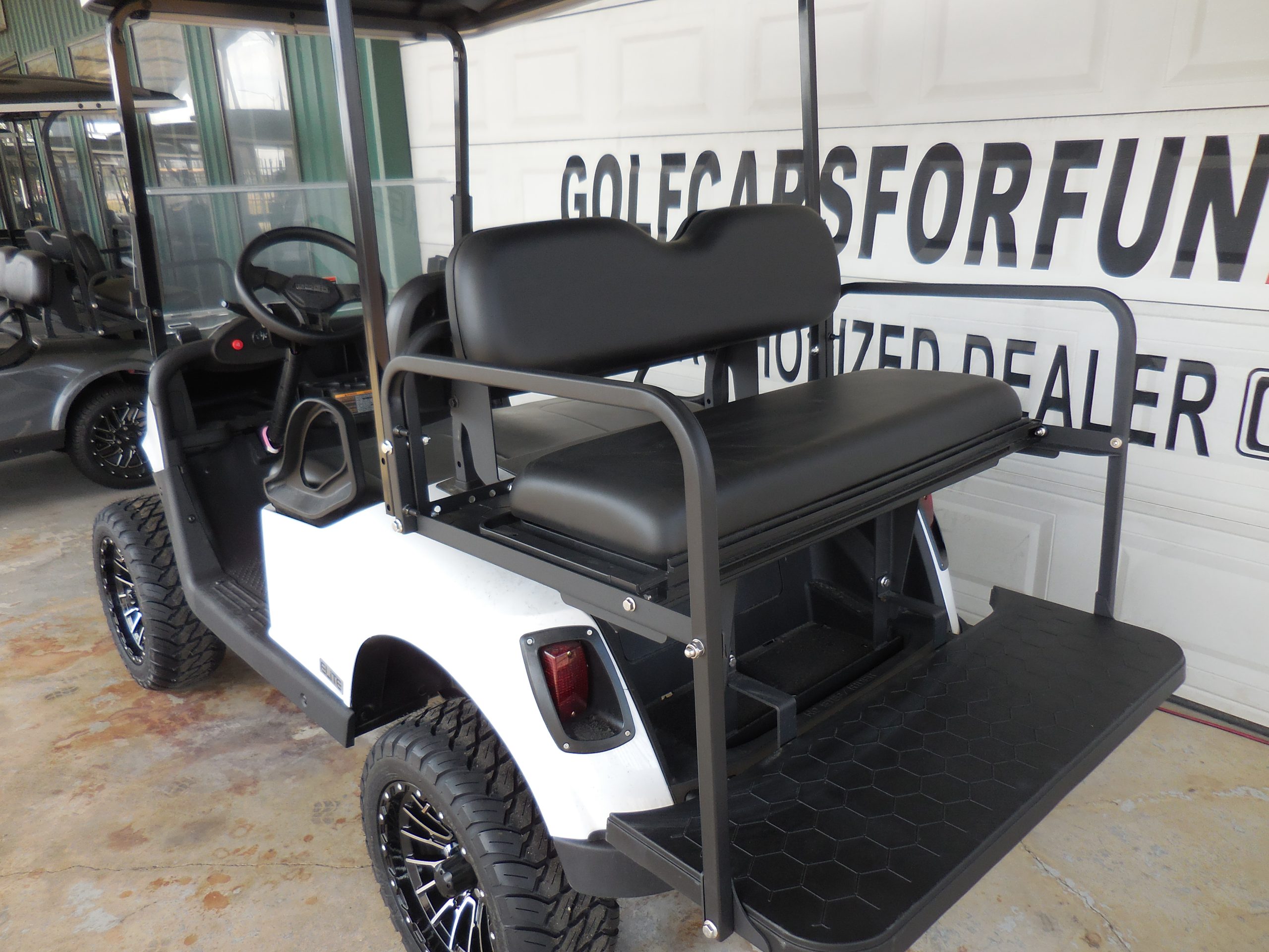 2021 EZGO Lithium RXV 4-Passenger Factory Certified Pre-Owned - White Lifted - Image 3